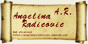 Angelina Radicović vizit kartica